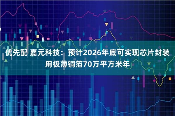 优先配 嘉元科技：预计2026年底可实现芯片封装用极薄铜箔70万平方米年